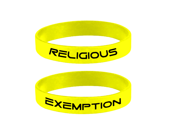 Religious Exemption Wristband