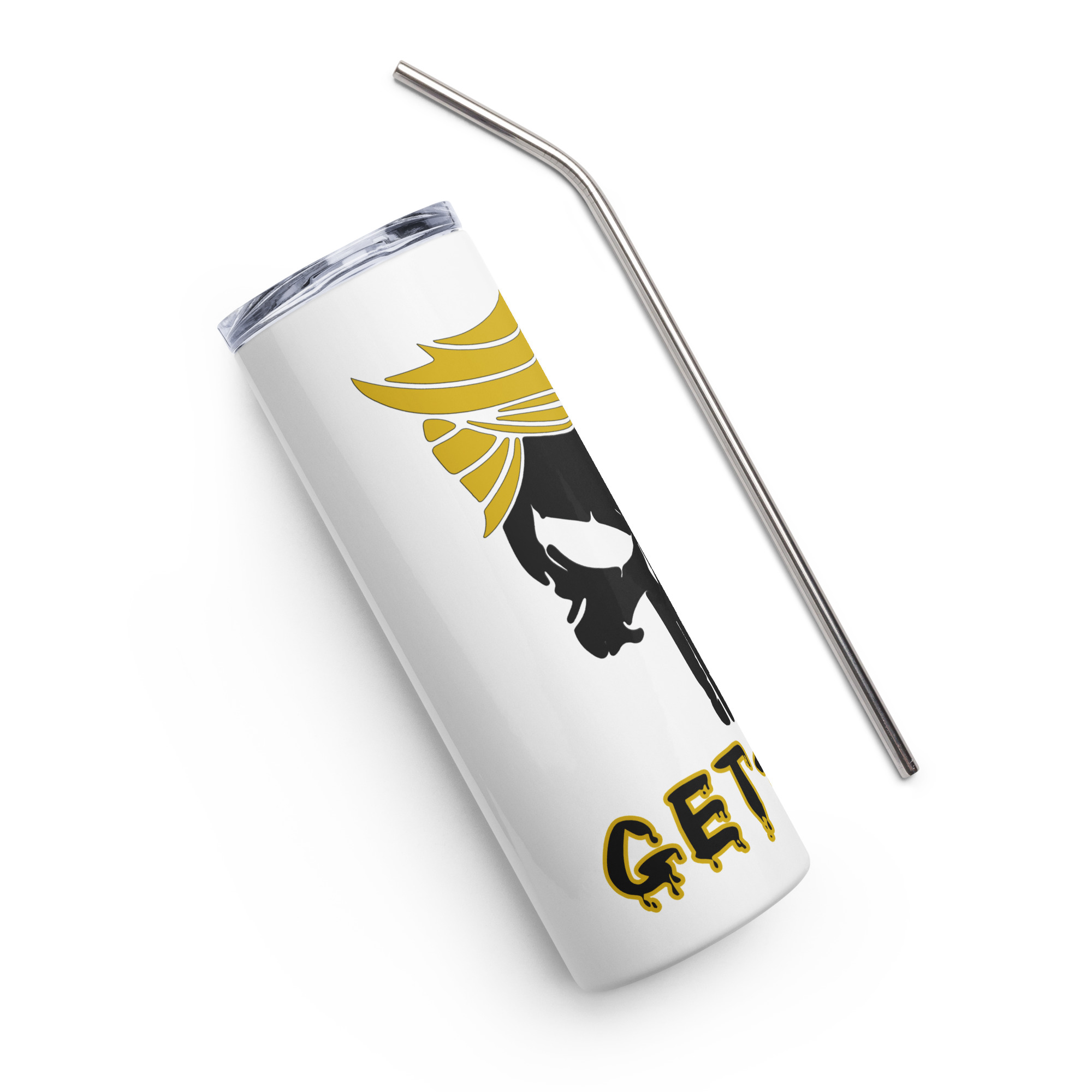 TRUMP PUNISHER GET SUM 20-OZ Stainless Steel Tumbler - Image 2