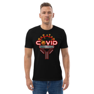 Alternative view of COVID ANTIBODIES Unisex organic cotton t-shirt