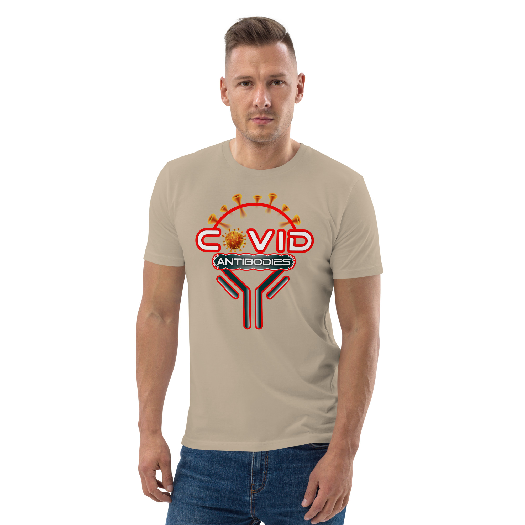 COVID ANTIBODIES Unisex organic cotton t-shirt - Image 16