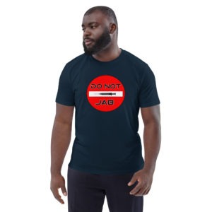 Alternative view of DO NOT JAB Unisex organic cotton t-shirt