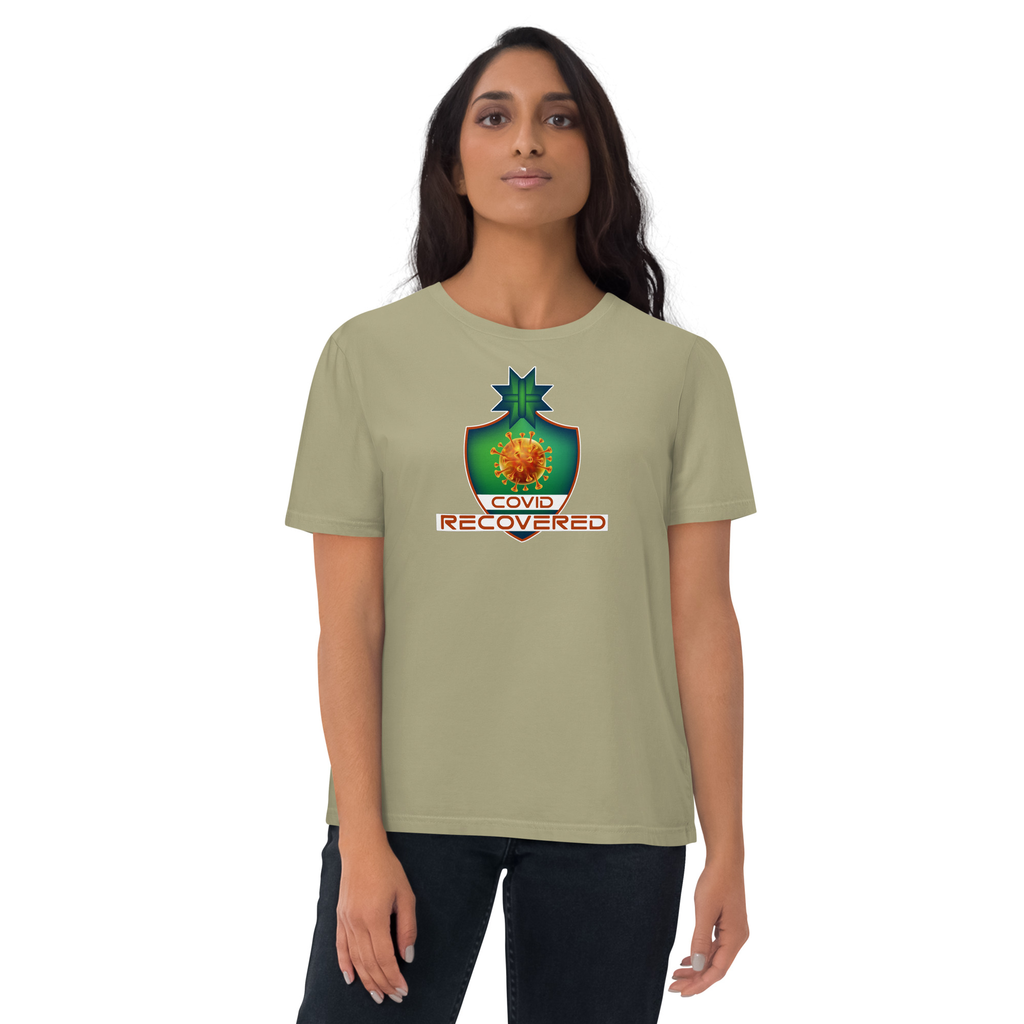 COVID RECOVERED Unisex organic cotton t-shirt - Image 6