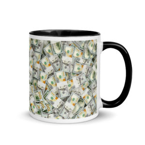 Alternative view of Money dollar Mug (pick inside color)