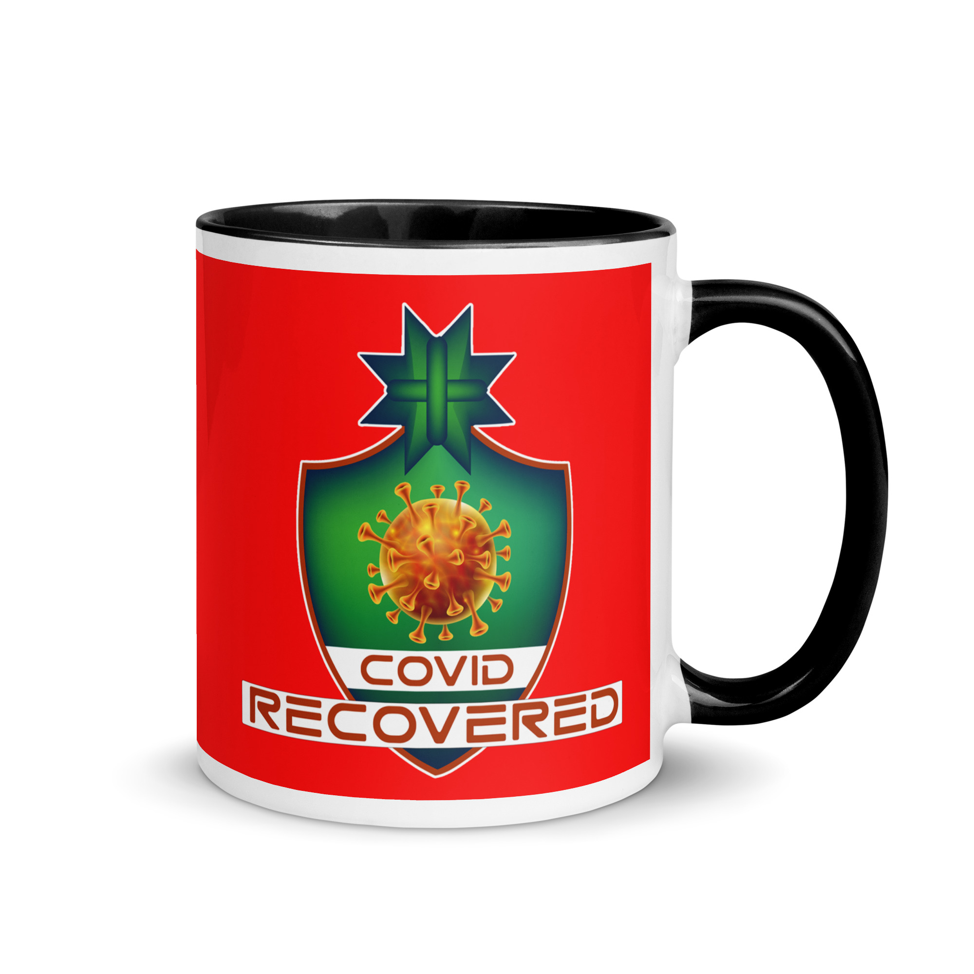 COVID RECOVERED Mug (pick inside color) - Image 2