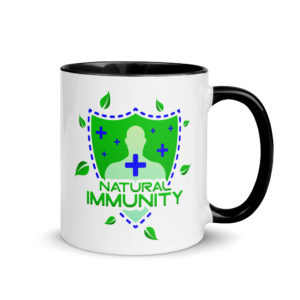 Alternative view of NATURAL IMMUNITY Mug (pick inside color)
