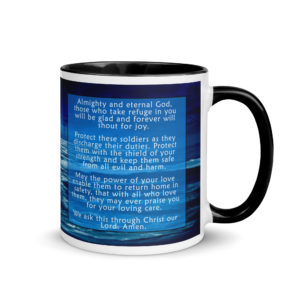 Alternative view of SOLDIERS PRAYER Mug (pick inside color)