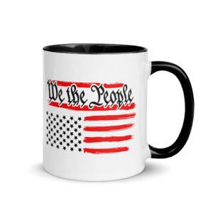 WE THE PEOPLE FLAG Mug (pick inside color)