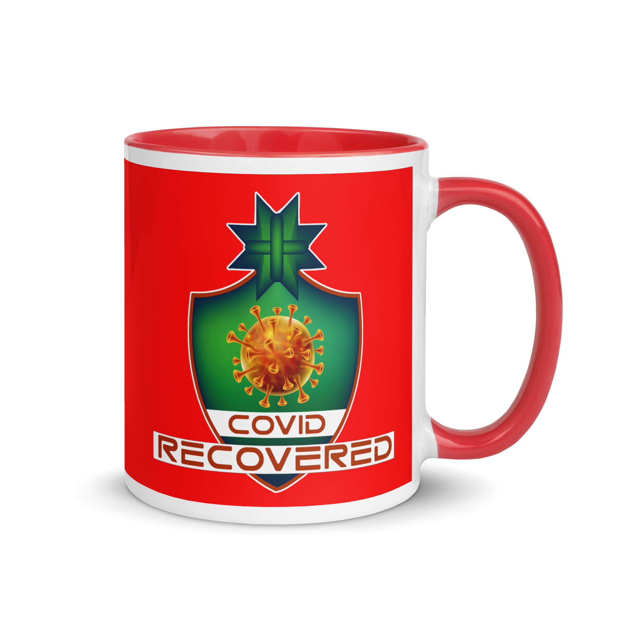 COVID RECOVERED Mug (pick inside color) - Image 4
