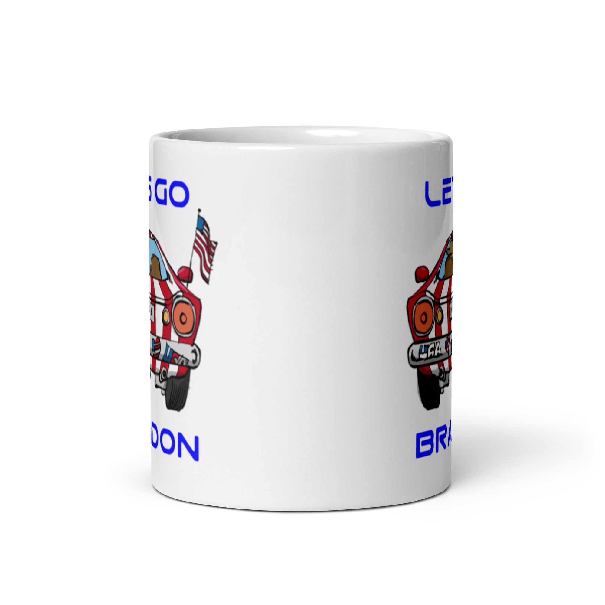 LETS GO BRANDON MUG (white glossy) - Image 3