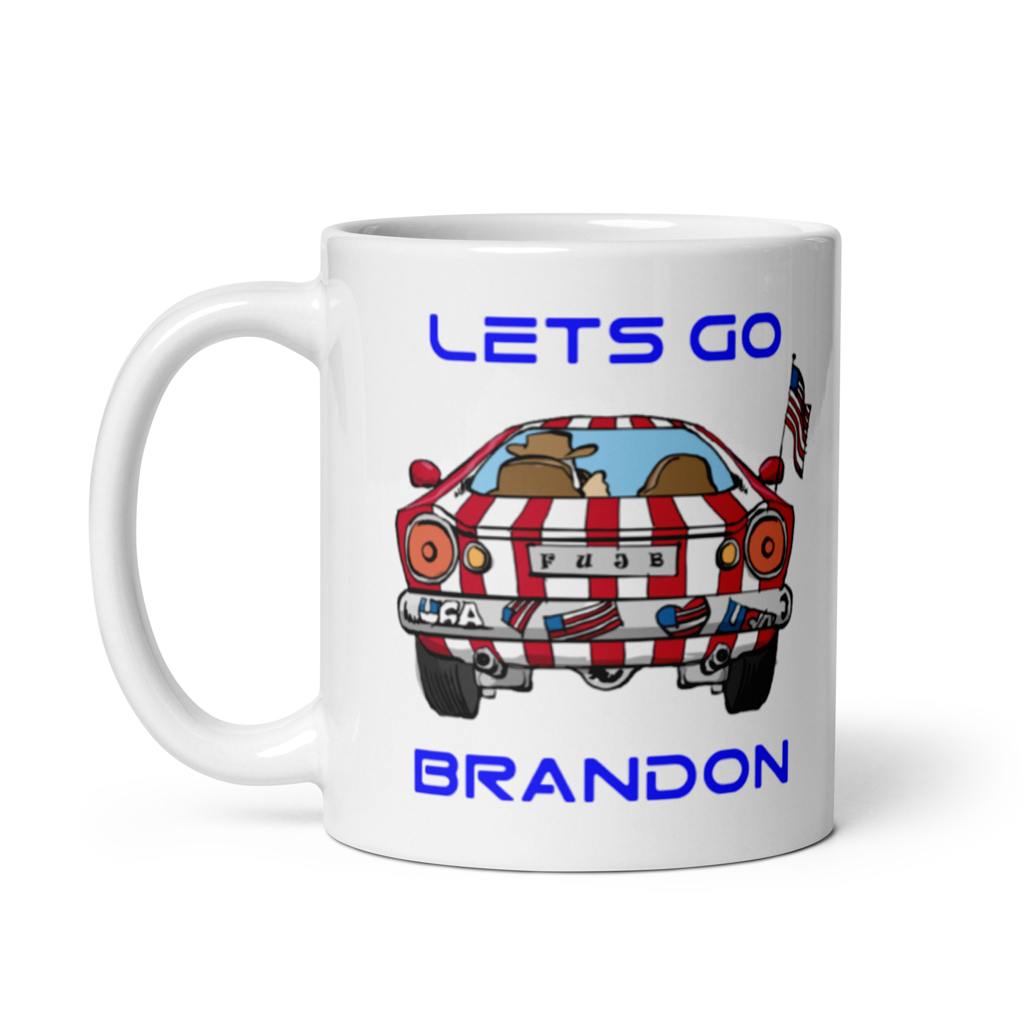 LETS GO BRANDON MUG (white glossy) - Image 2