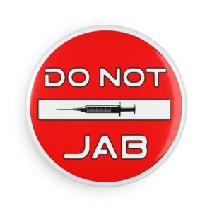 Alternative view of DO NOT JAB Refrigerator Magnets, Round (white ring-1 & 10 pcs)