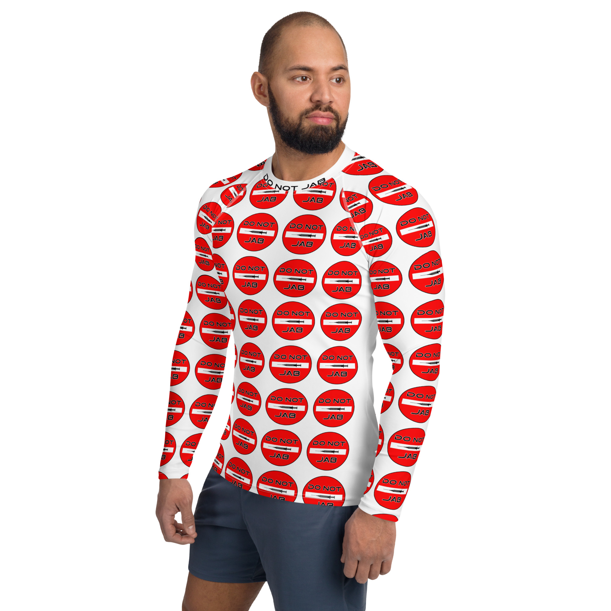 DO NOT JAB Men's Rash Guard - Image 3