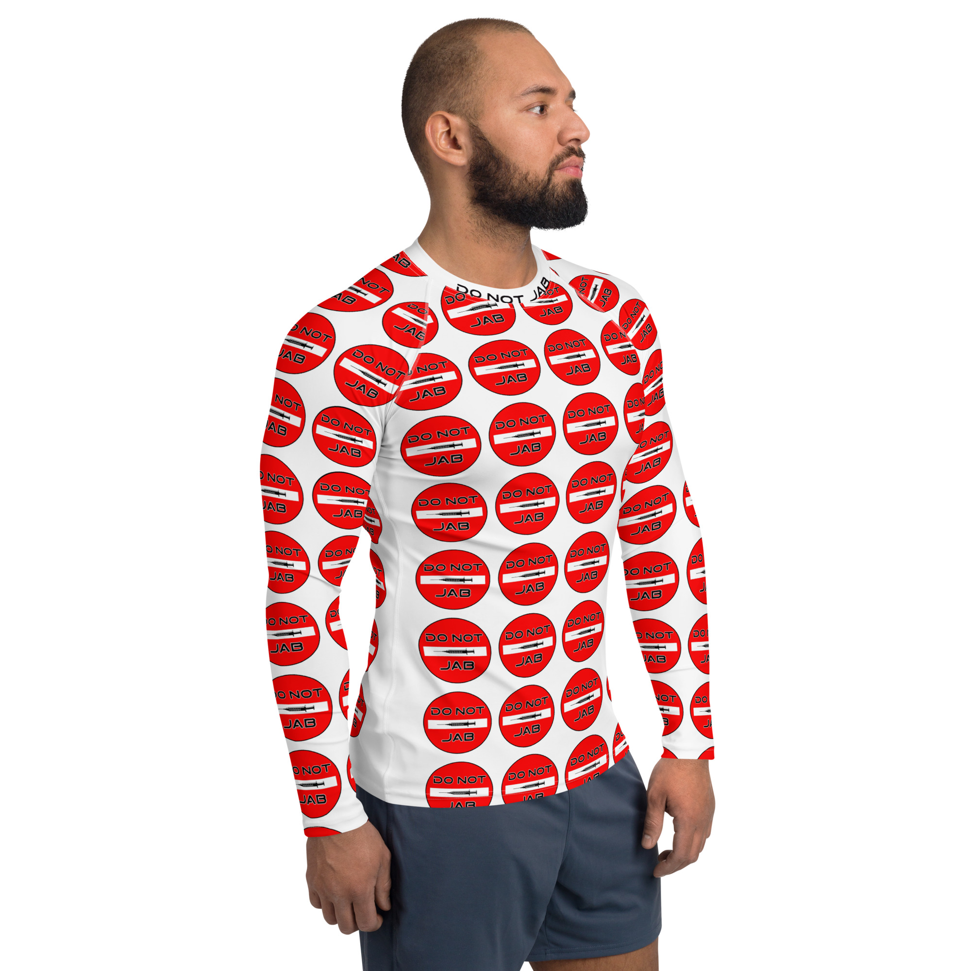 DO NOT JAB Men's Rash Guard - Image 4
