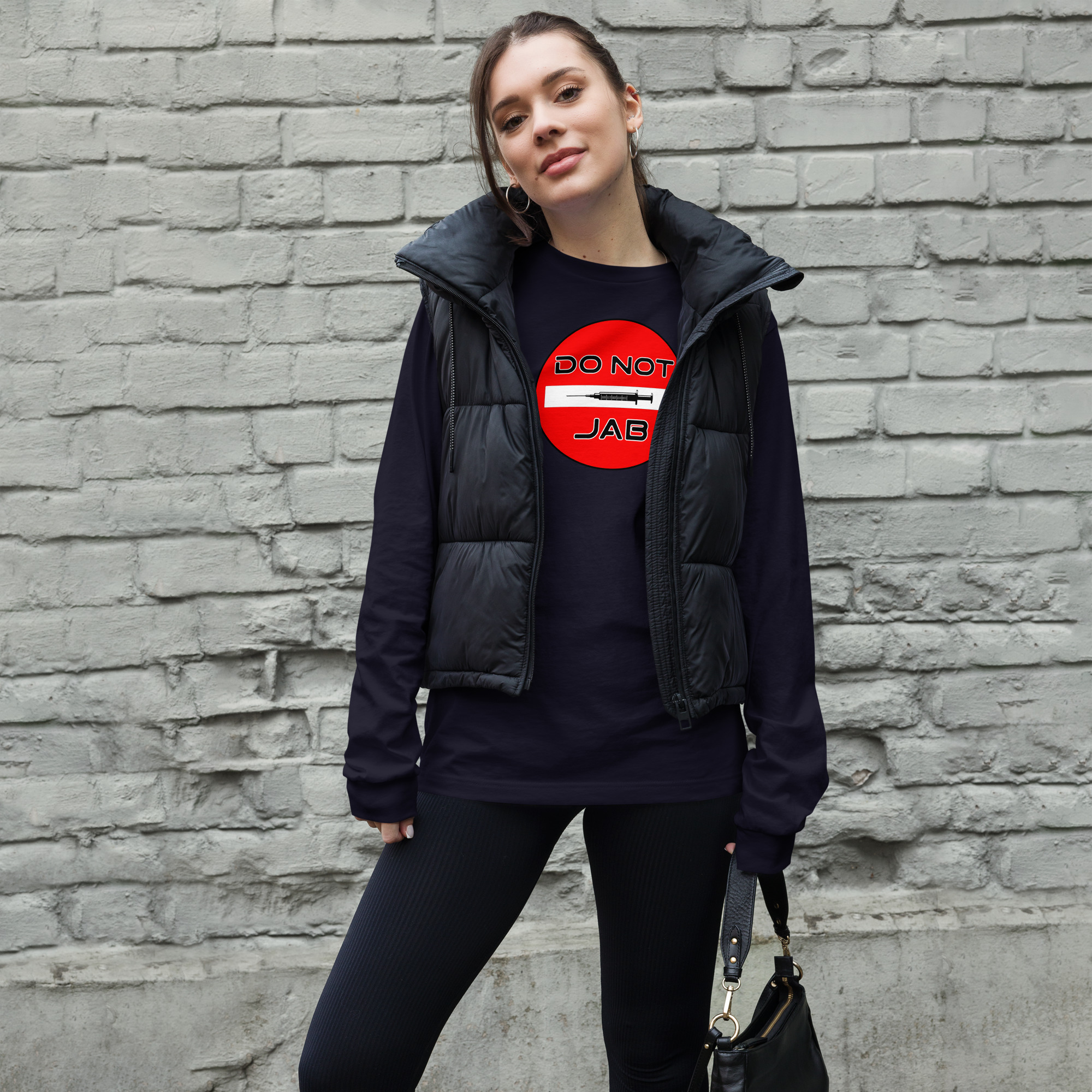 DO NOT JAB Unisex Long Sleeve Tee - Image 3