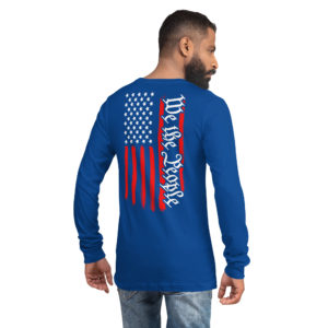 Alternative view of WE THE PEOPLE Unisex Long Sleeve Tee (back)