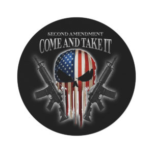 Alternative view of COME AND TAKE IT - 60" Round Rug