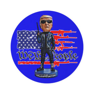 Alternative view of TRUMPINATOR WE THE PEOPLE - 60" Round Rug