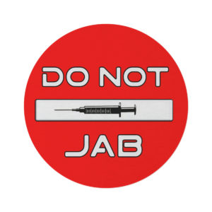 Alternative view of DO NOT JAB - 60" Round Rug
